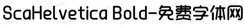 ScaHelvetica Bold字体转换